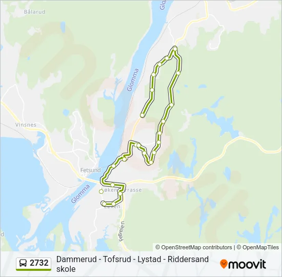 2732 Bus Line Map
