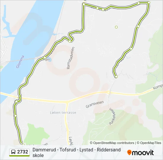 2732 Bus Line Map