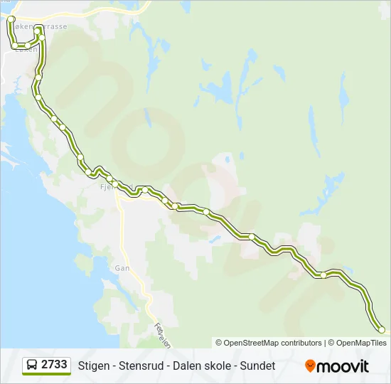 2733 Bus Line Map