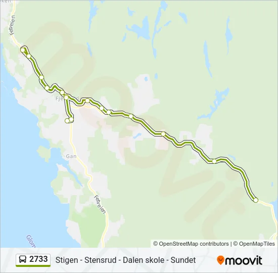 2733 Bus Line Map