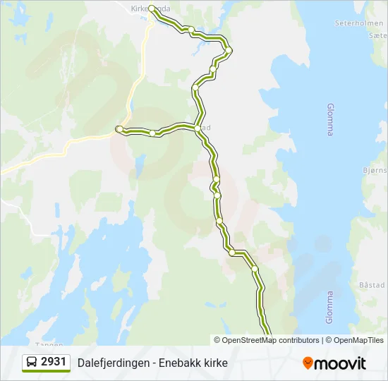 2931 Bus Line Map