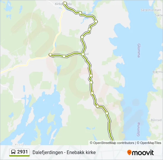 2931 Bus Line Map