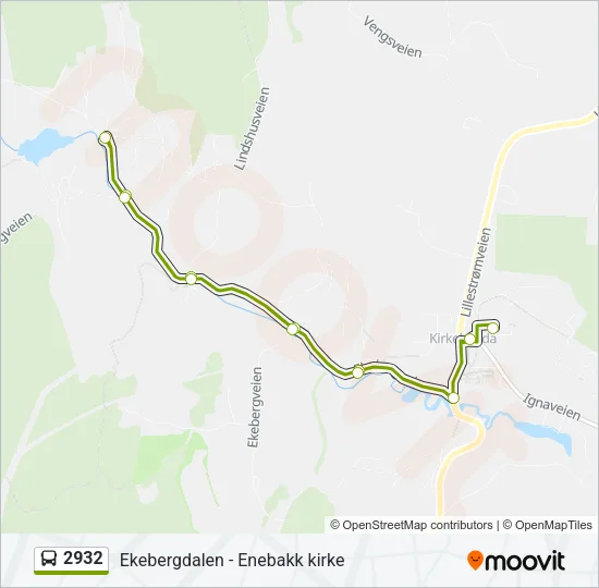 2932 Bus Line Map