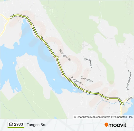 2933 Bus Line Map