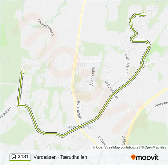 3131 Bus Line Map