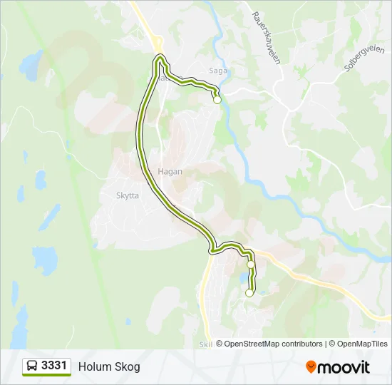 3331 Bus Line Map