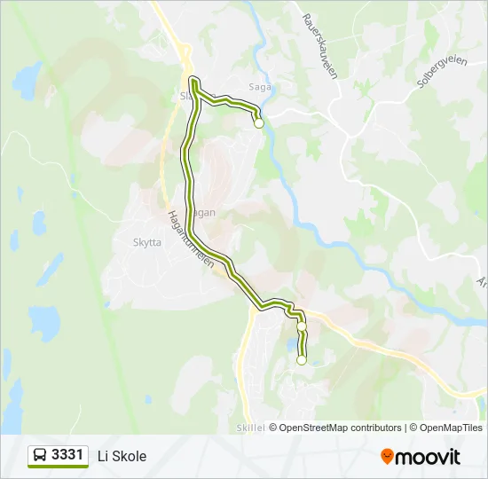 3331 Bus Line Map