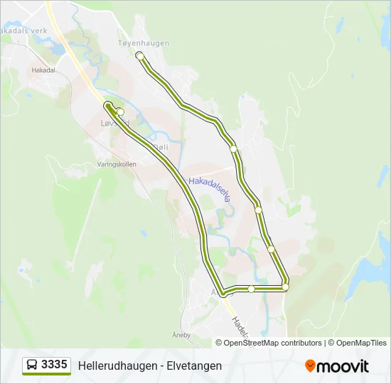 3335 Bus Line Map