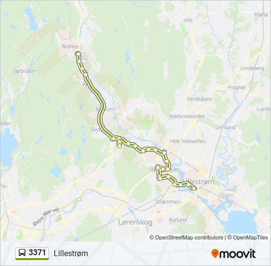 3371 bus Line Map