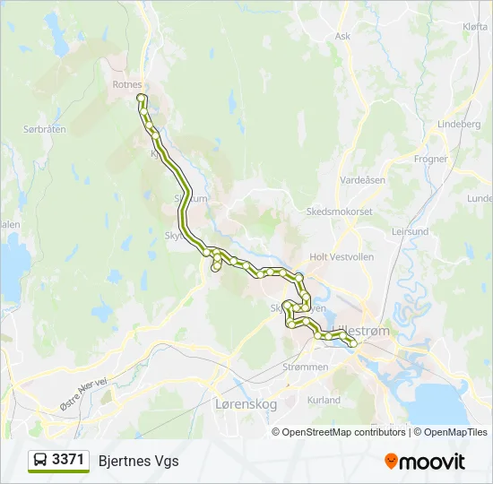 3371 Bus Line Map