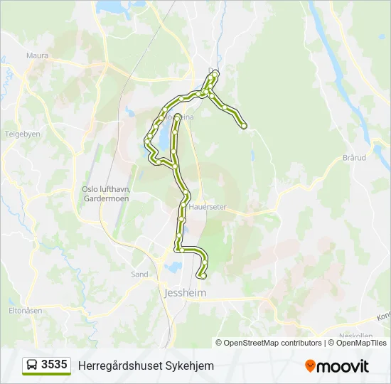 3535 Bus Line Map