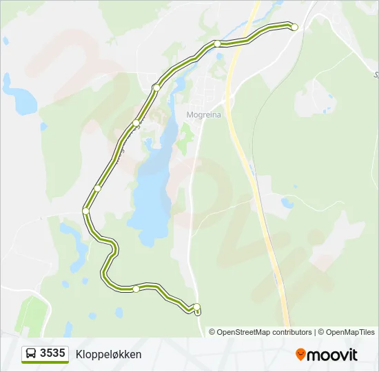 3535 Bus Line Map