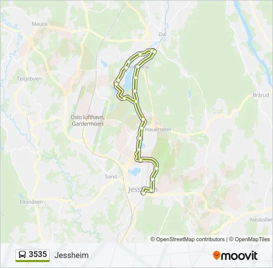 3535 Bus Line Map