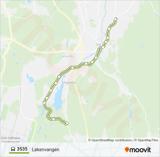 3535 Bus Line Map