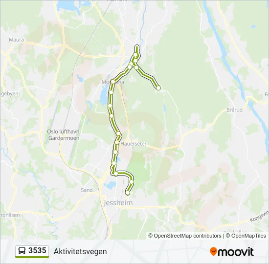 3535 Bus Line Map