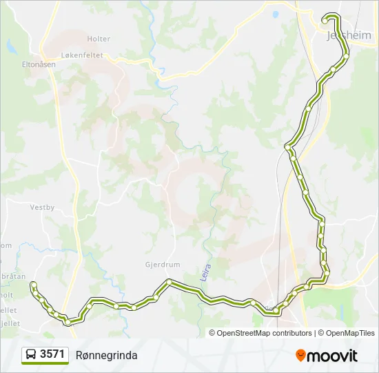 3571 Bus Line Map