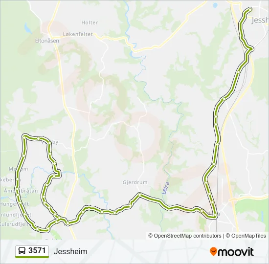 3571 Bus Line Map
