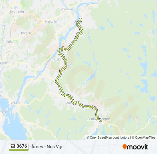 3676 Bus Line Map