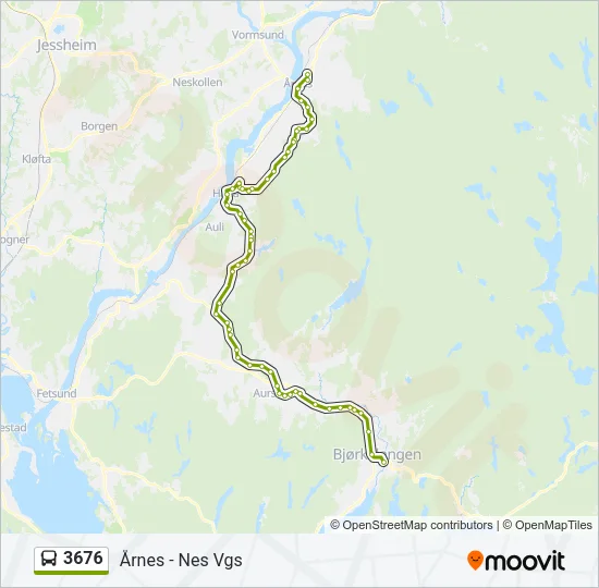 3676 Bus Line Map