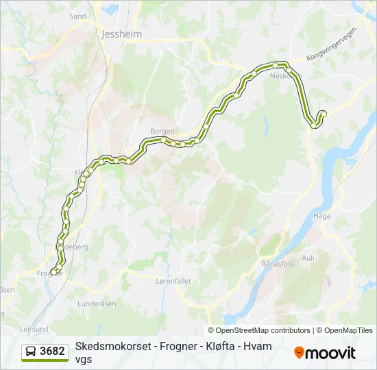 3682 Bus Line Map