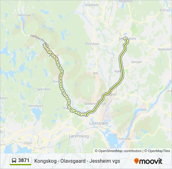 3871 Bus Line Map