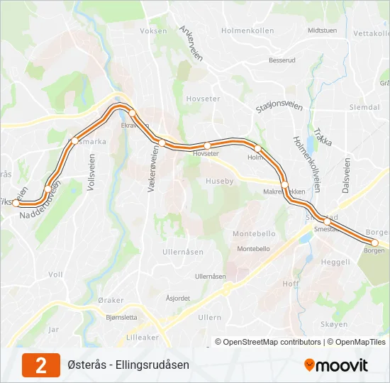 2 Subway Line Map
