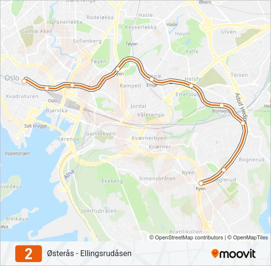 2 Subway Line Map