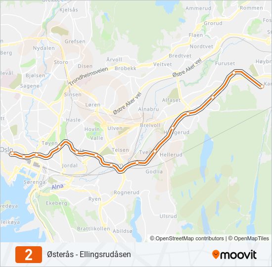 2 subway Line Map