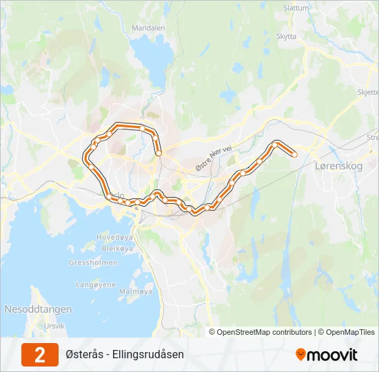 2 Subway Line Map