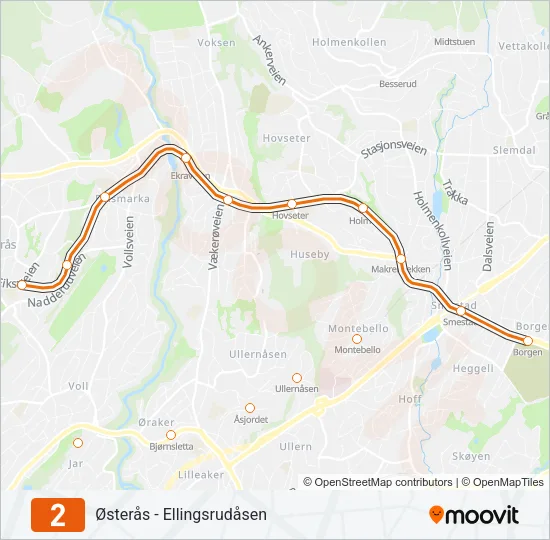 2 Subway Line Map