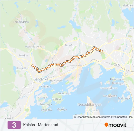 3 Subway Line Map
