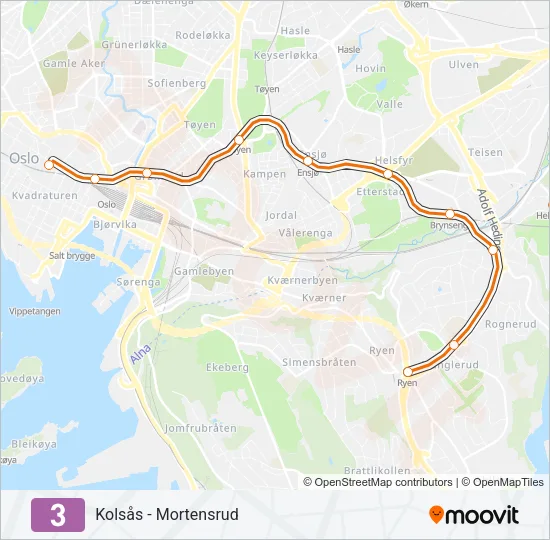 3 Subway Line Map