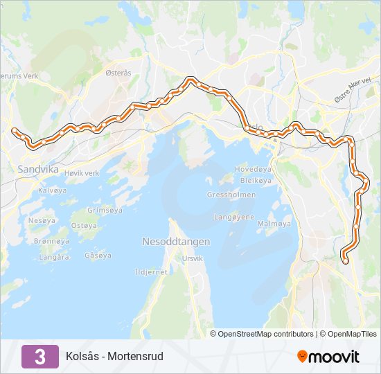 3 subway Line Map