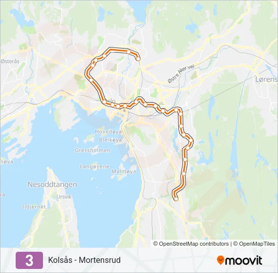 3 Subway Line Map