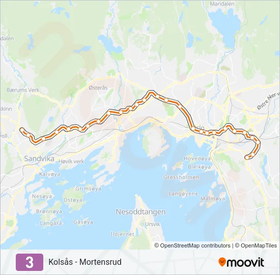 3 Subway Line Map