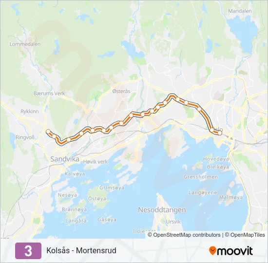 3 Subway Line Map