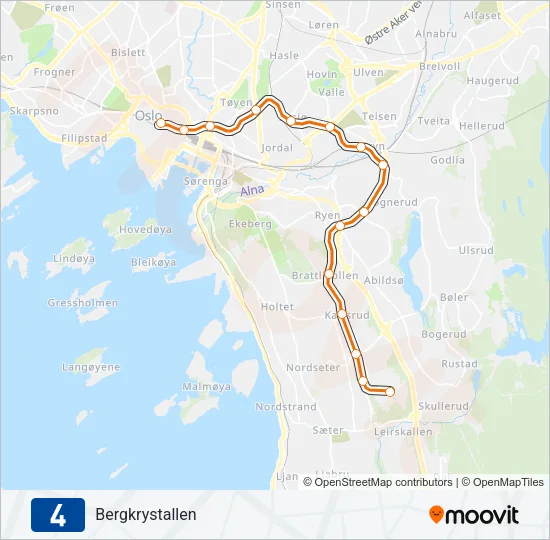 4 Subway Line Map