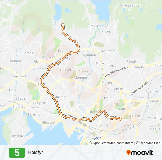 5 Subway Line Map