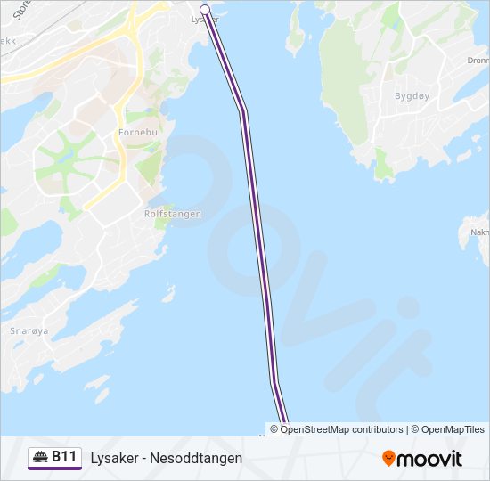 B11 Ferry Line Map