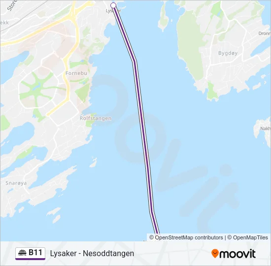 B11 Ferry Line Map