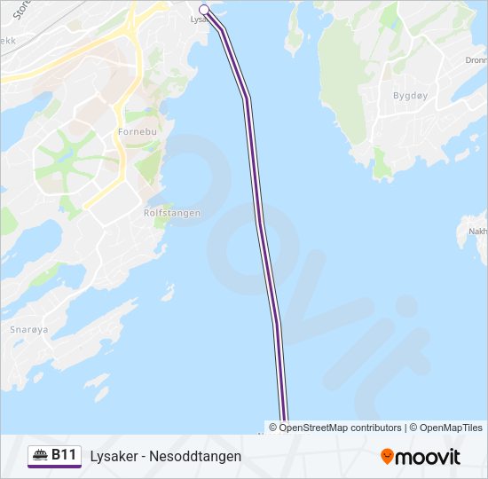B11 Ferry Line Map