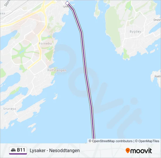 B11 Ferry Line Map