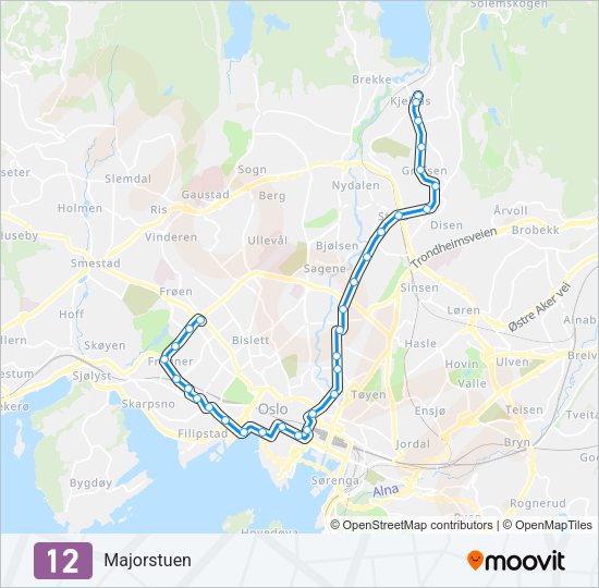 12 Light Rail Line Map