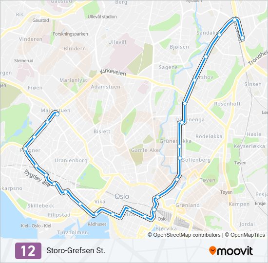 12 Light Rail Line Map