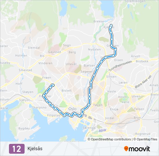 12 Light Rail Line Map