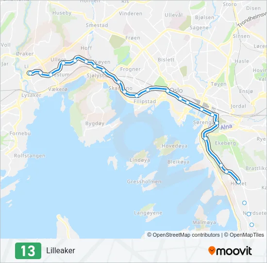 13 Light Rail Line Map