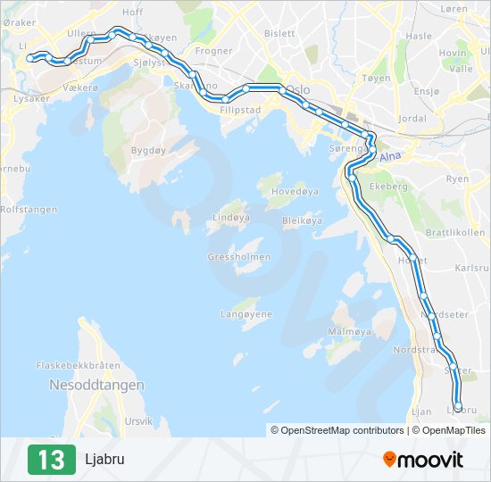 13 Light Rail Line Map