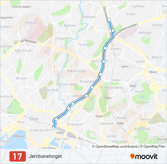 17 light rail Line Map