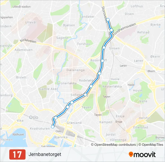 17 Light Rail Line Map