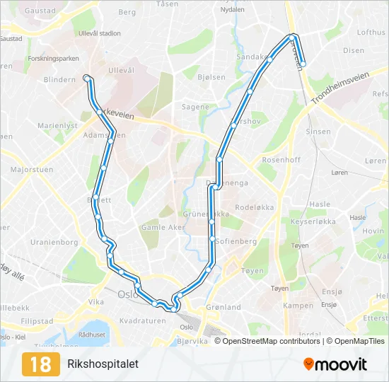 18 Light Rail Line Map